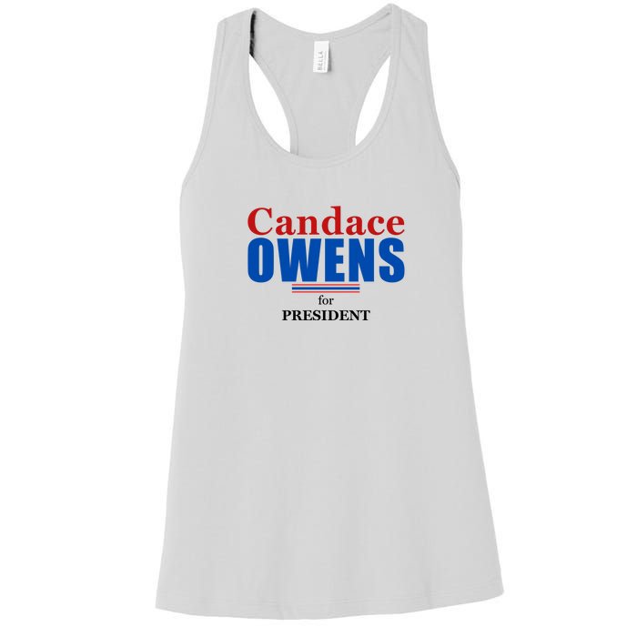 Candace Owens For President 2024 Women's Racerback Tank