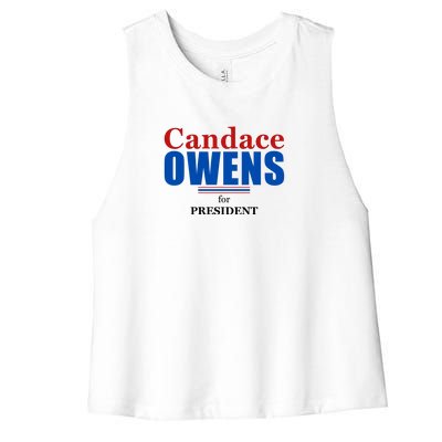 Candace Owens For President 2024 Women's Racerback Cropped Tank