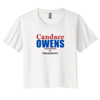 Candace Owens For President 2024 Women's Crop Top Tee