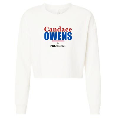 Candace Owens For President 2024 Cropped Pullover Crew