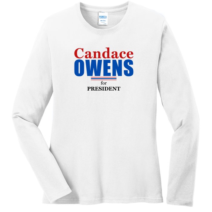 Candace Owens For President 2024 Ladies Long Sleeve Shirt