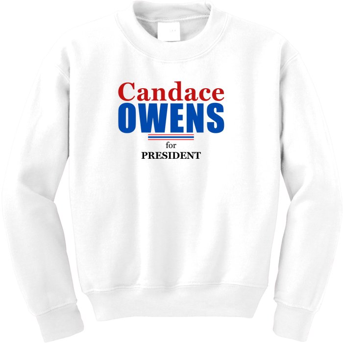 Candace Owens For President 2024 Kids Sweatshirt