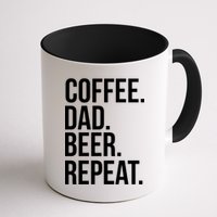 Coffee. Dad. Beer. Repeat. Funny Mug