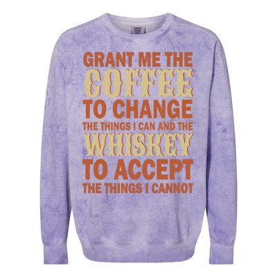 Coffee And Whiskey Colorblast Crewneck Sweatshirt