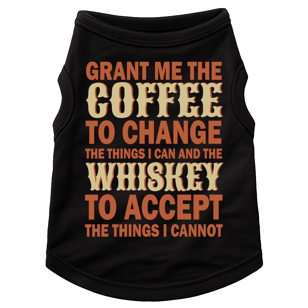 Coffee And Whiskey Doggie Tank