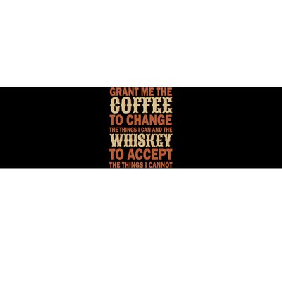 Coffee And Whiskey Bumper Sticker