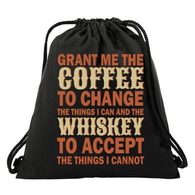 Coffee And Whiskey Drawstring Bag