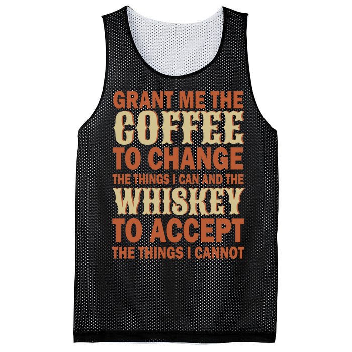 Coffee And Whiskey Mesh Reversible Basketball Jersey Tank