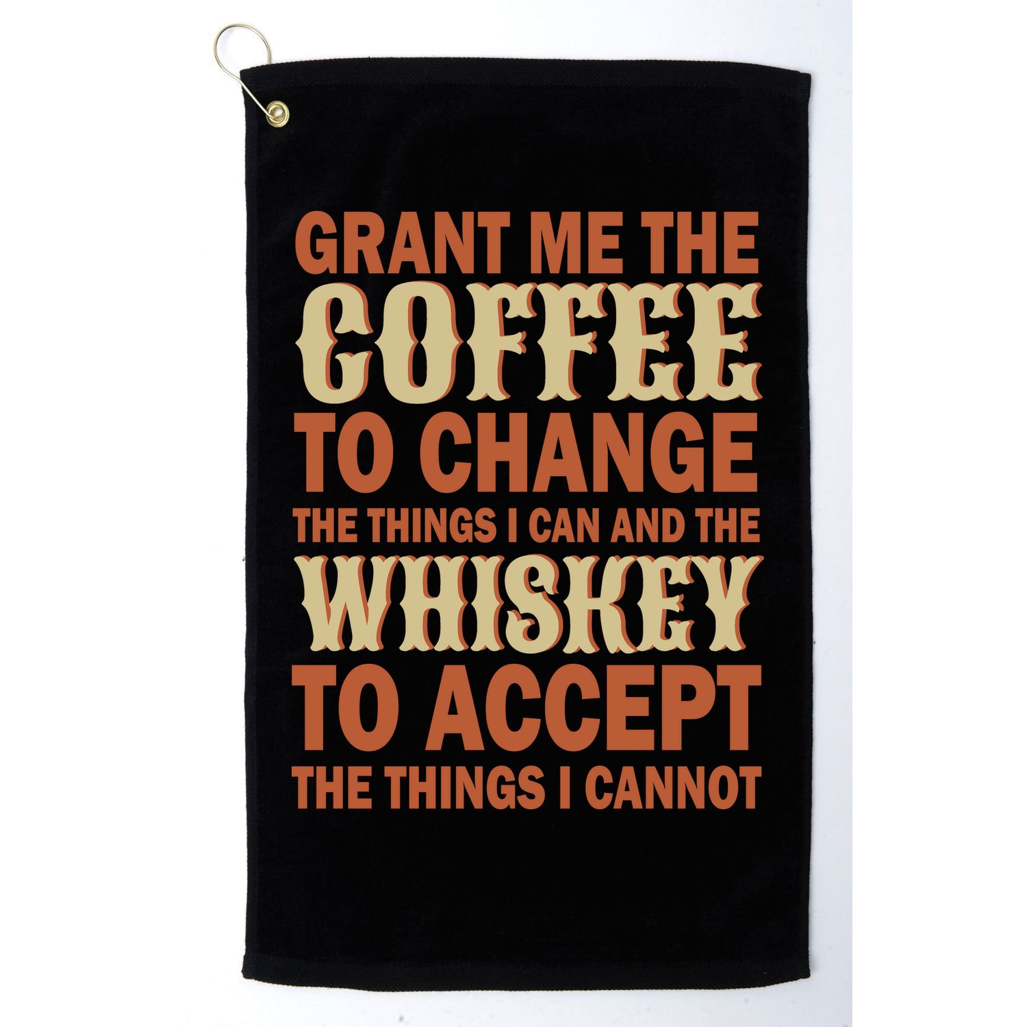 Coffee And Whiskey Golf Towel