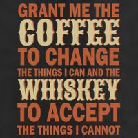 Coffee And Whiskey Golf Towel