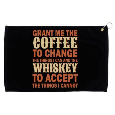 Coffee And Whiskey Grommeted Golf Towel