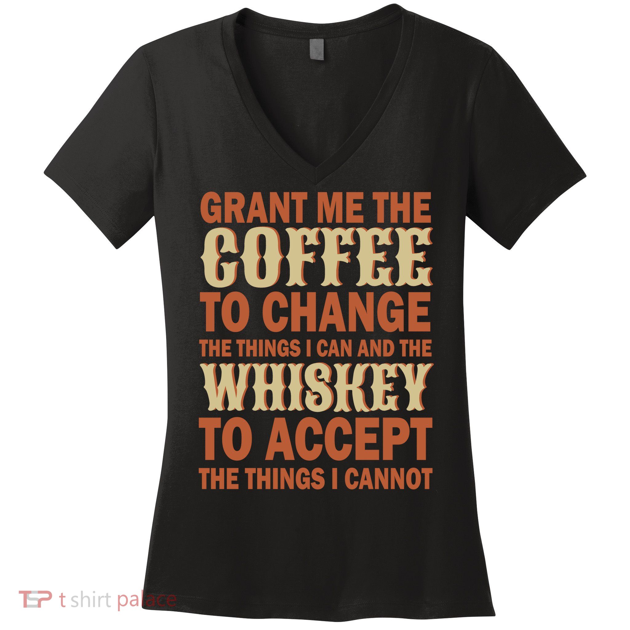 Coffee And Whiskey Women's V-Neck T-Shirt