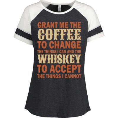 Coffee And Whiskey Enza Ladies Jersey Colorblock Tee