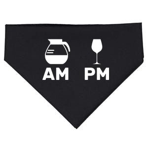 Coffee and Wine USA-Made Doggie Bandana