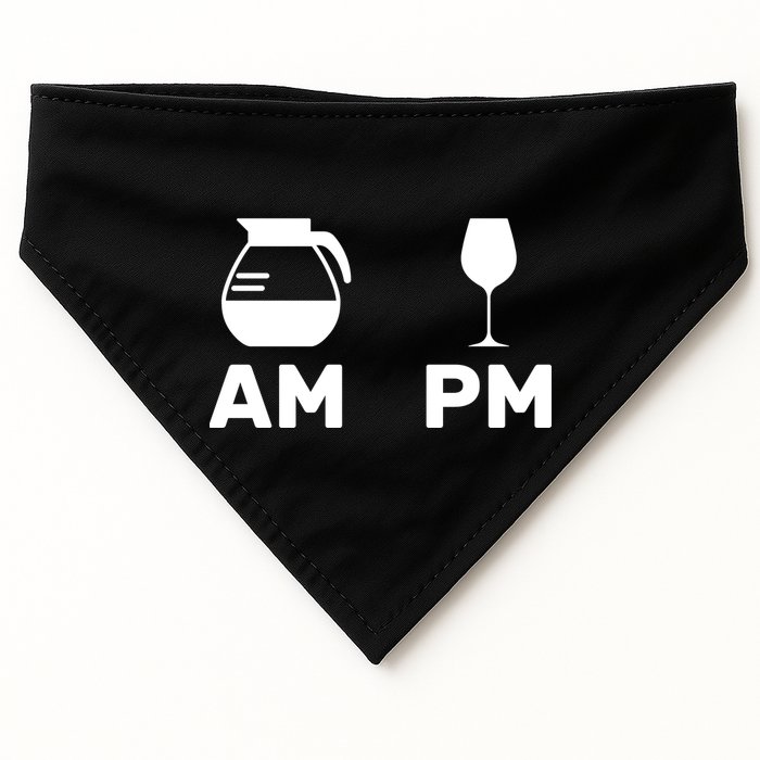 Coffee and Wine USA-Made Doggie Bandana