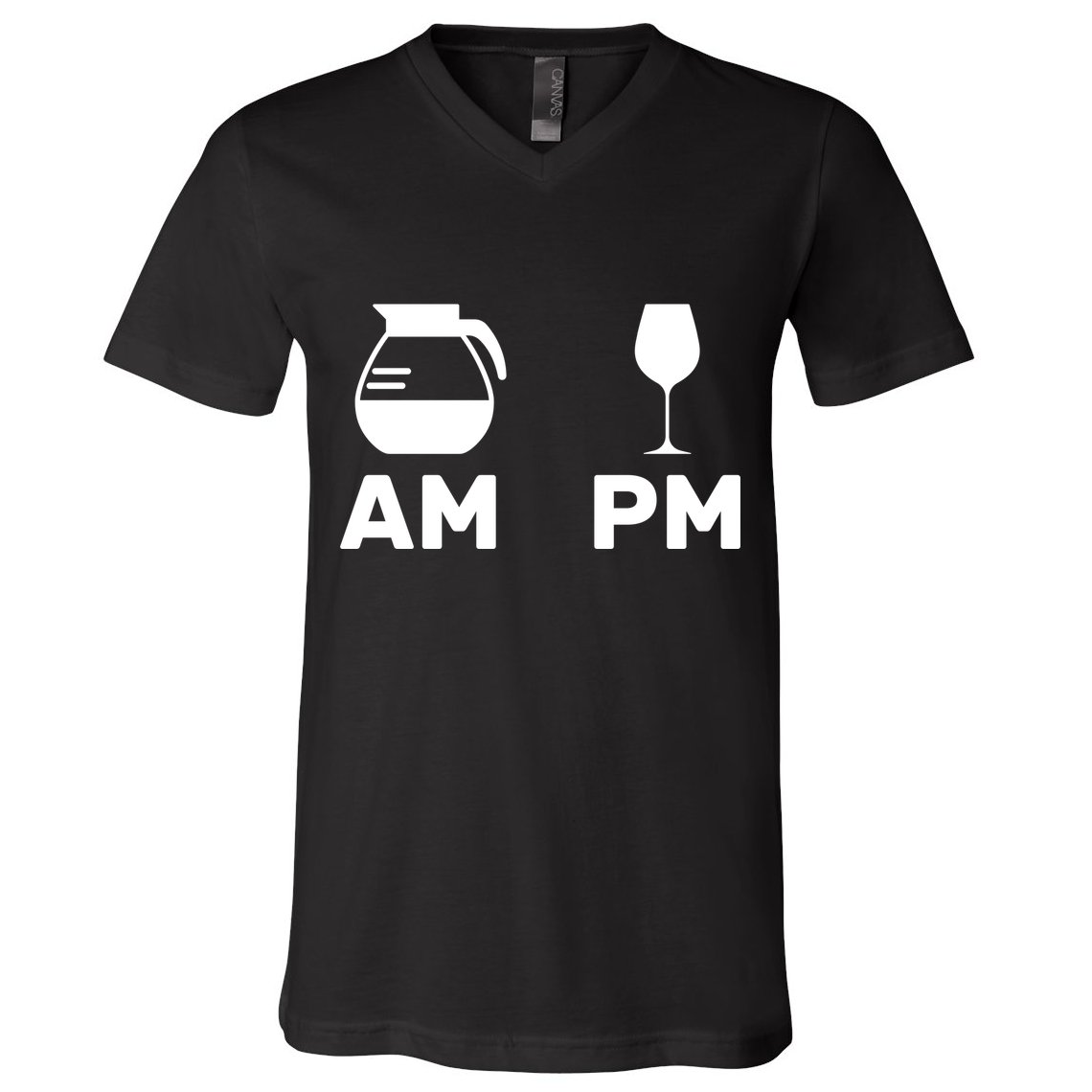 Coffee and Wine V-Neck T-Shirt