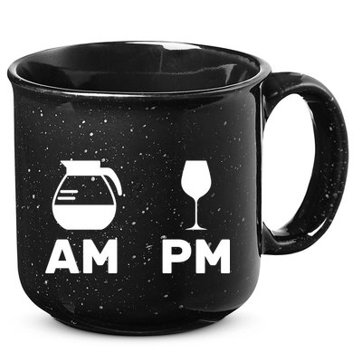 Coffee and Wine 15oz Campfire Ceramic Mug