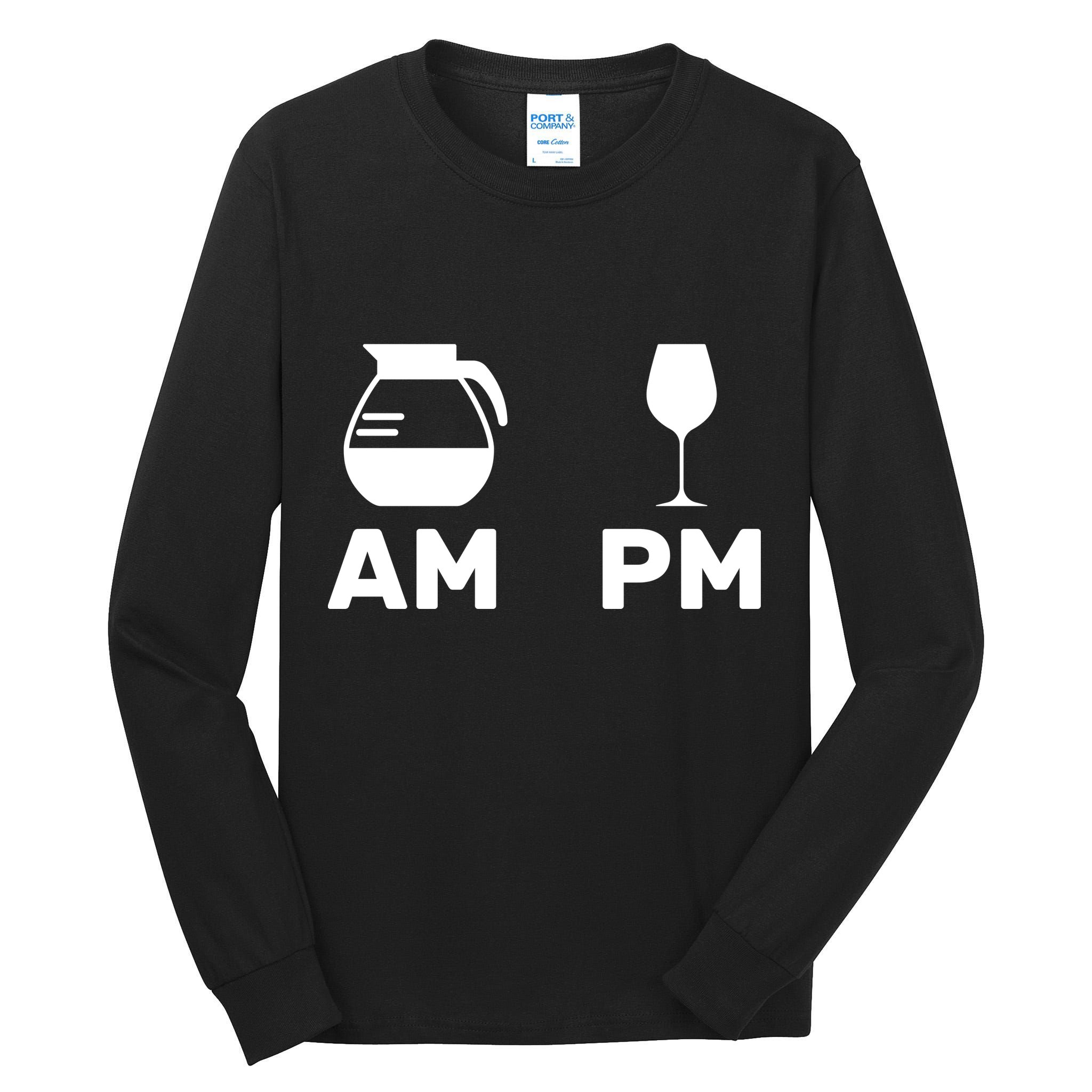 Coffee and Wine Tall Long Sleeve T-Shirt