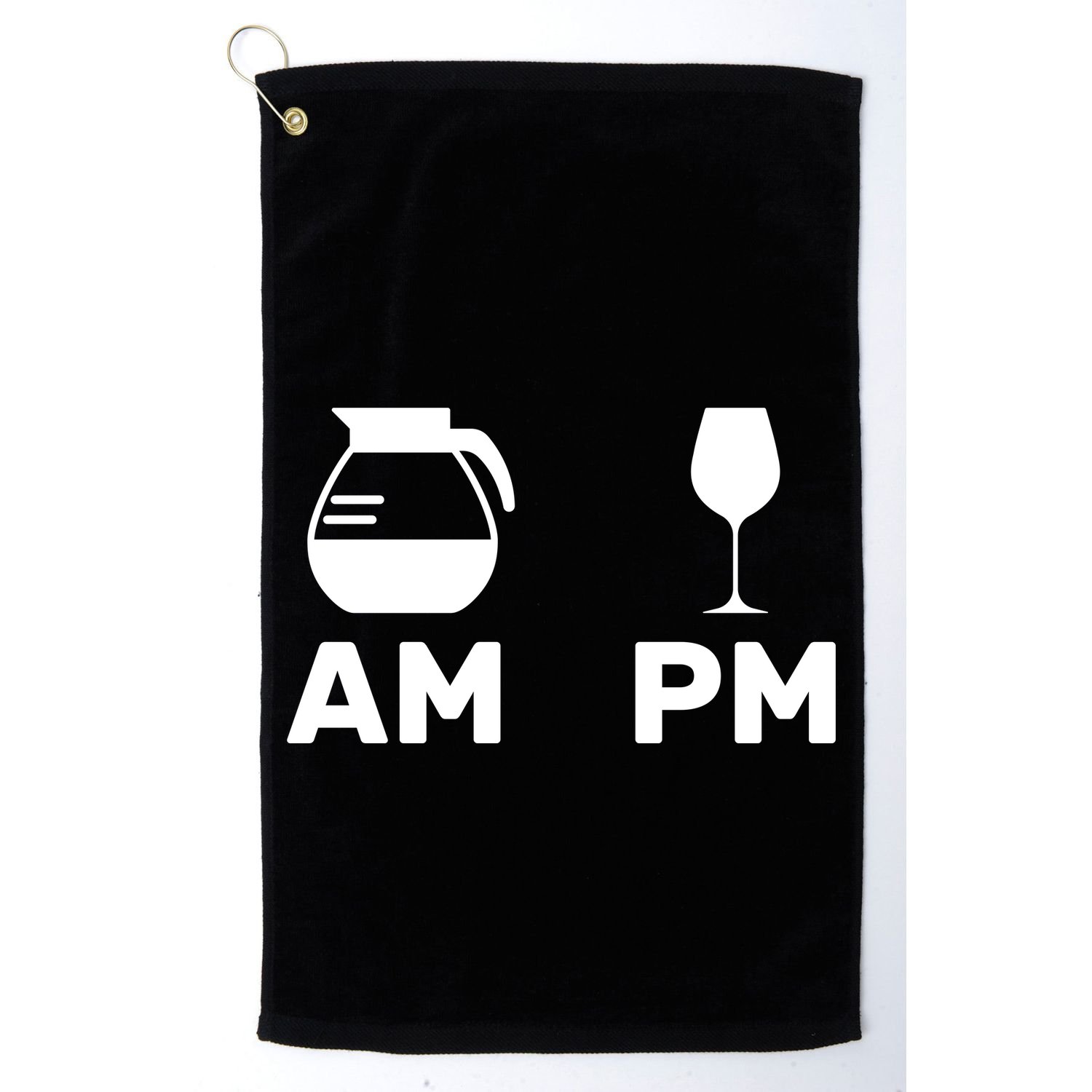 Coffee and Wine Golf Towel
