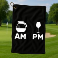 Coffee and Wine Golf Towel