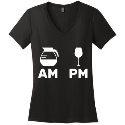 Coffee and Wine Women's V-Neck T-Shirt