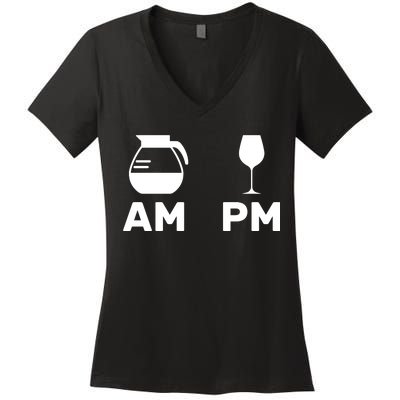 Coffee and Wine Women's V-Neck T-Shirt