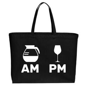 Coffee and Wine Cotton Canvas Jumbo Tote