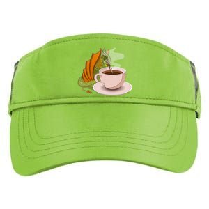 Coffee Caffeine Dragon Adult Drive Performance Visor