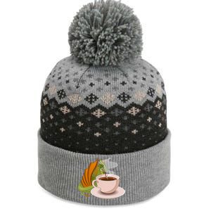 Coffee Caffeine Dragon The Baniff Cuffed Pom Beanie