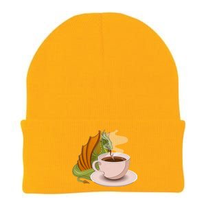 Coffee Caffeine Dragon Knit Cap Winter Beanie