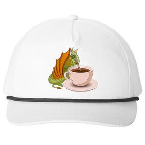 Coffee Caffeine Dragon Snapback Five-Panel Rope Hat