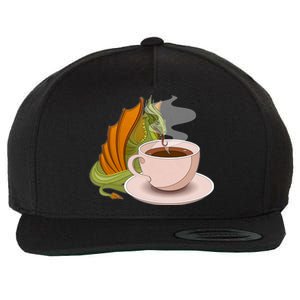 Coffee Caffeine Dragon Wool Snapback Cap