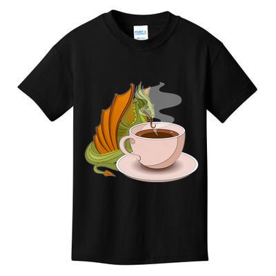 Coffee Caffeine Dragon Kids T-Shirt