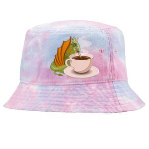 Coffee Caffeine Dragon Tie-Dyed Bucket Hat