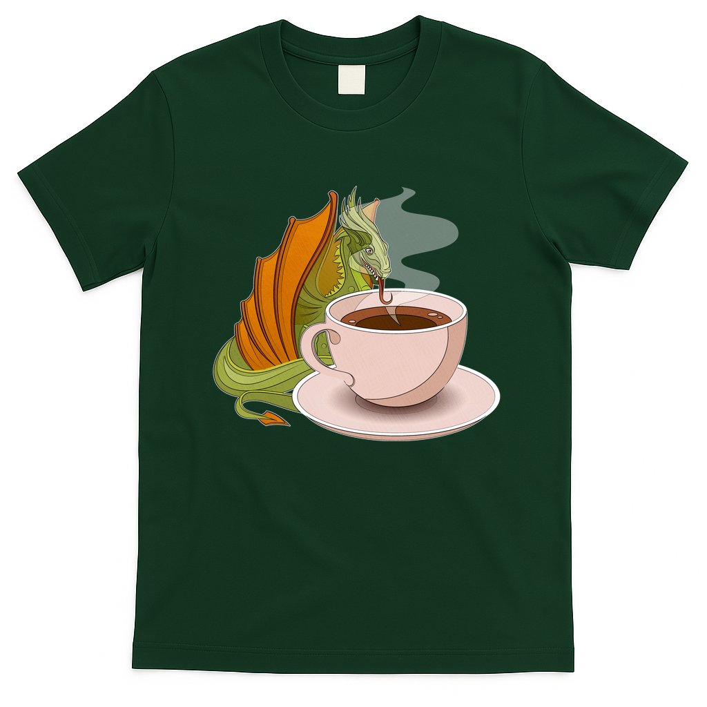 Coffee Caffeine Dragon T-Shirt
