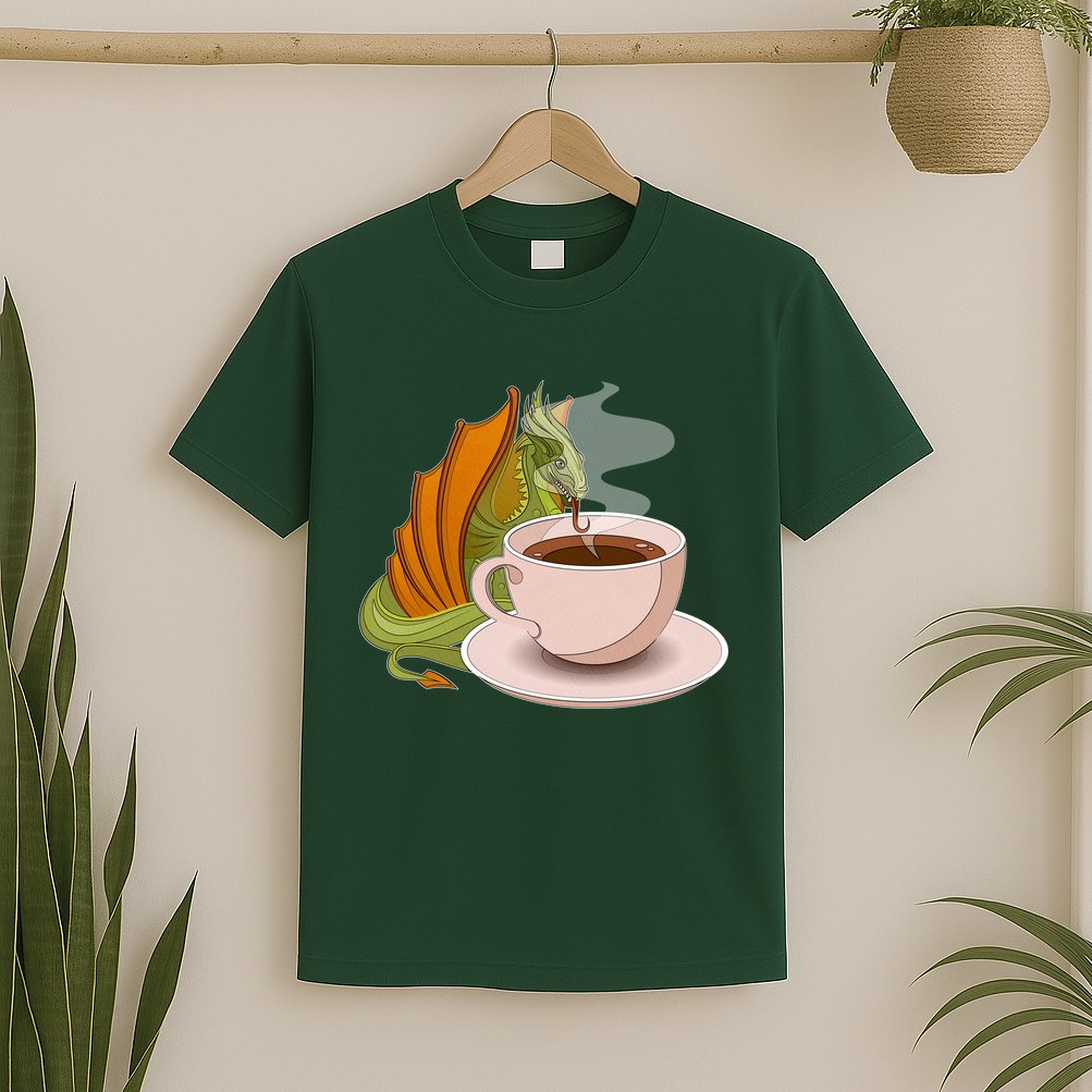 Coffee Caffeine Dragon T-Shirt