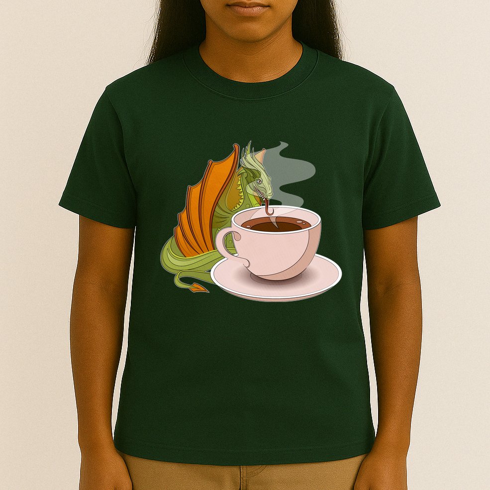 Coffee Caffeine Dragon T-Shirt