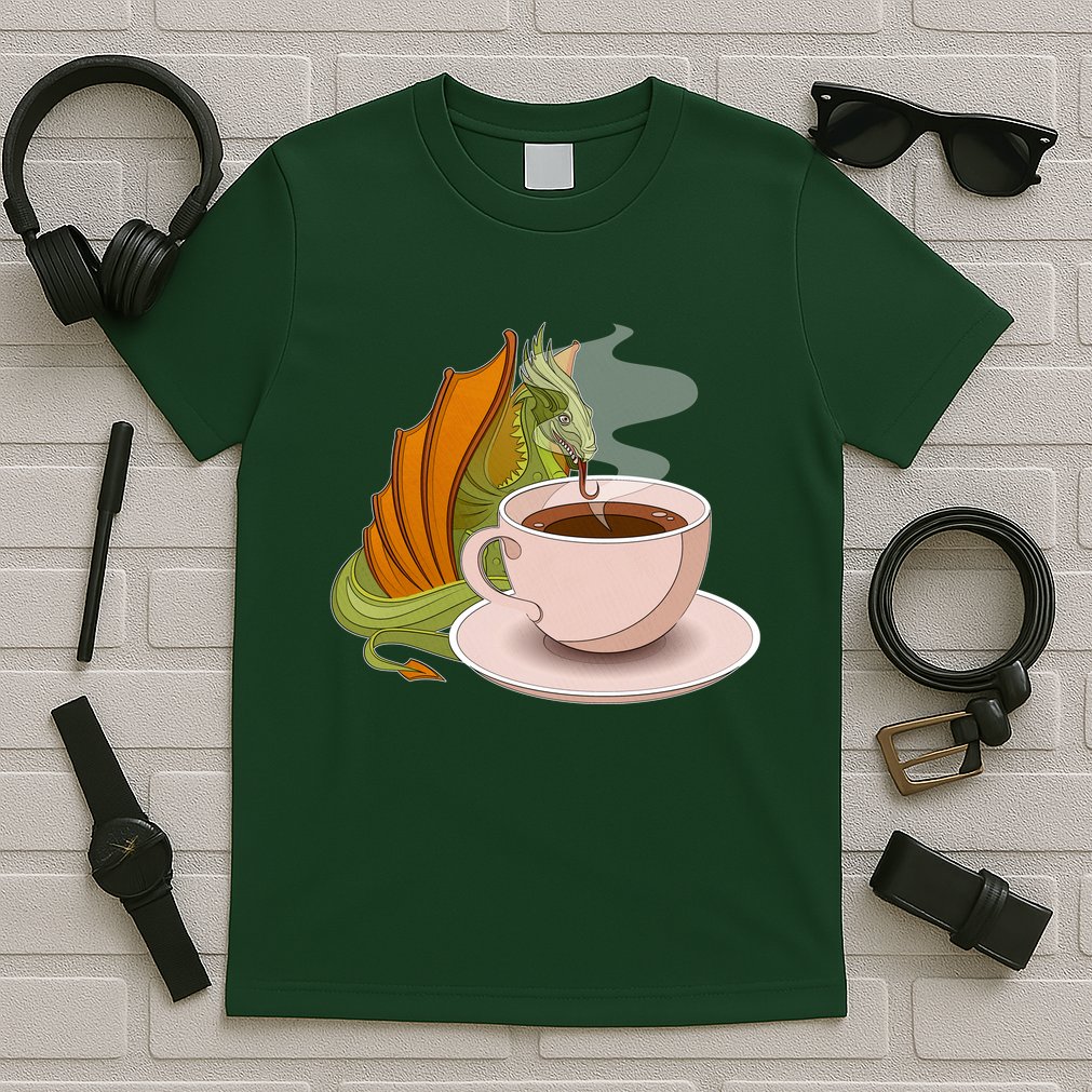 Coffee Caffeine Dragon T-Shirt