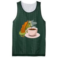 Coffee Caffeine Dragon Mesh Reversible Basketball Jersey Tank
