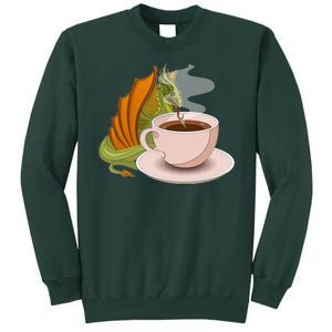 Coffee Caffeine Dragon Tall Sweatshirt