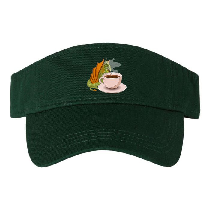 Coffee Caffeine Dragon Valucap Bio-Washed Visor