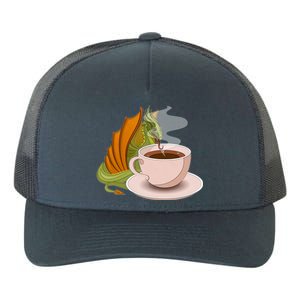 Coffee Caffeine Dragon Yupoong Adult 5-Panel Trucker Hat