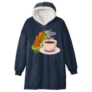 Coffee Caffeine Dragon Hooded Wearable Blanket