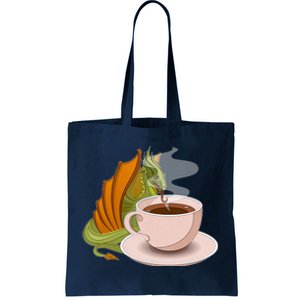 Coffee Caffeine Dragon Tote Bag