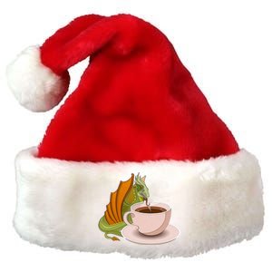 Coffee Caffeine Dragon Premium Christmas Santa Hat