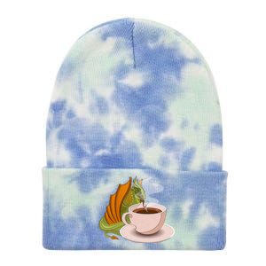 Coffee Caffeine Dragon Tie Dye 12in Knit Beanie