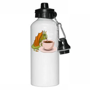 Coffee Caffeine Dragon Aluminum Water Bottle