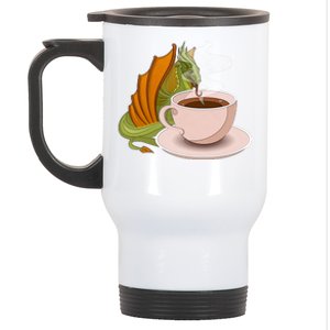 Coffee Caffeine Dragon Stainless Steel Travel Mug