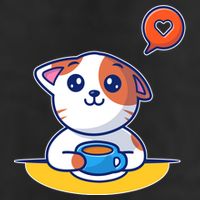 Coffee Cat Hollow Heart Cool Comfort Performance Bucket Hat