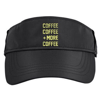 Coffee Coffee and More Coffee Adult Drive Performance Visor